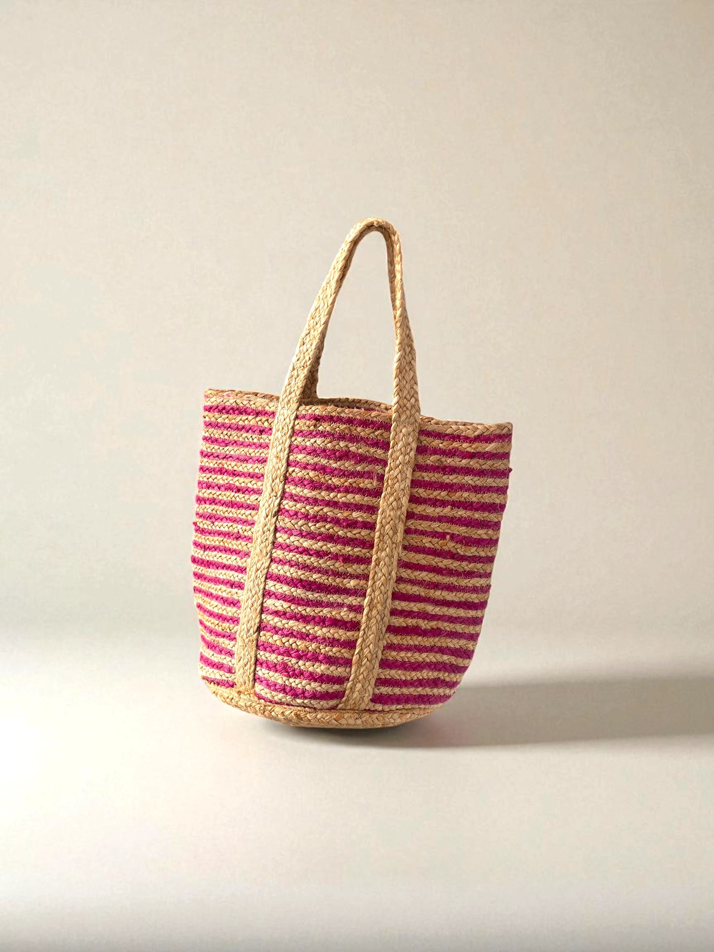Pink Jute shopper bag for gift