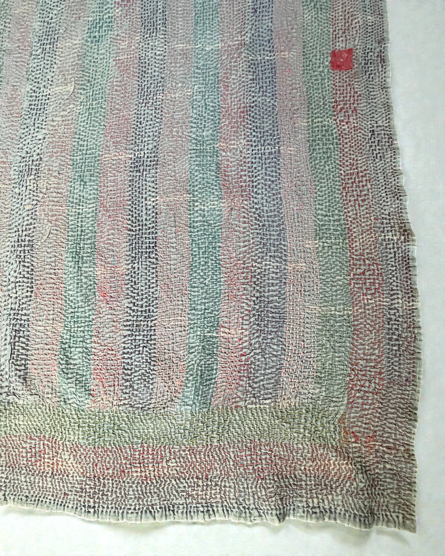 Reversible Double Cotton Hand Stitched Kantha Throw