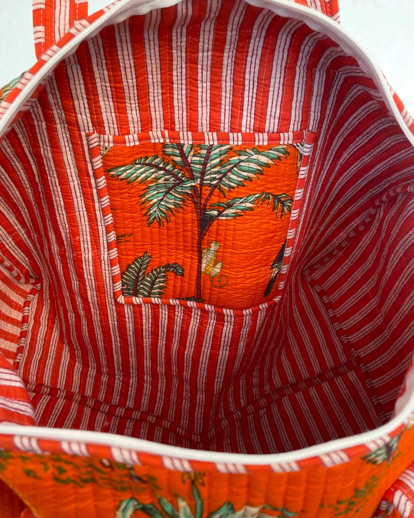 Jungle Print Cotton Weekend and Gym Bag