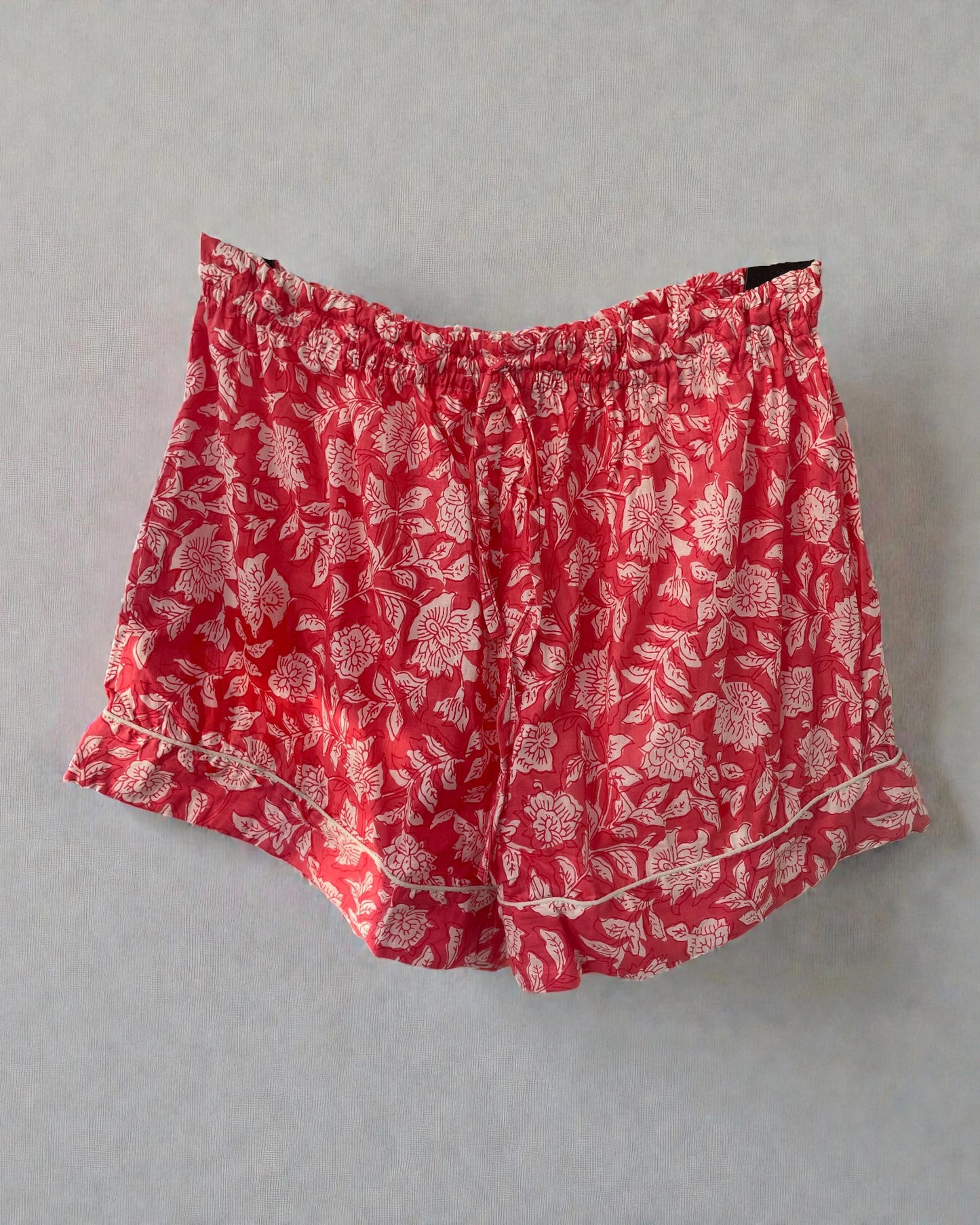 deep pink pyjama shorts