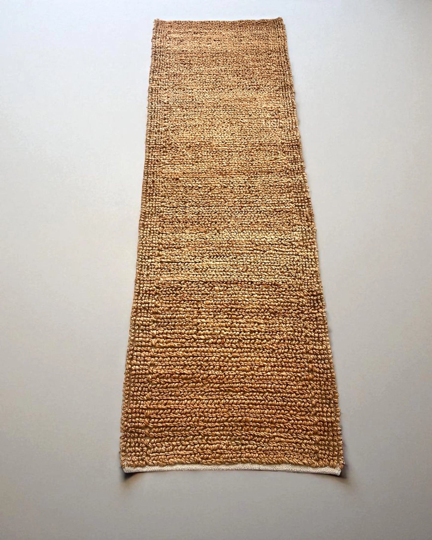 Textured Looped Jute Runner - 2ft 6 by 8ft
