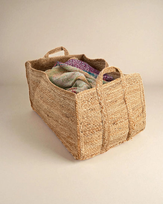 extra large handmade natural storage basket