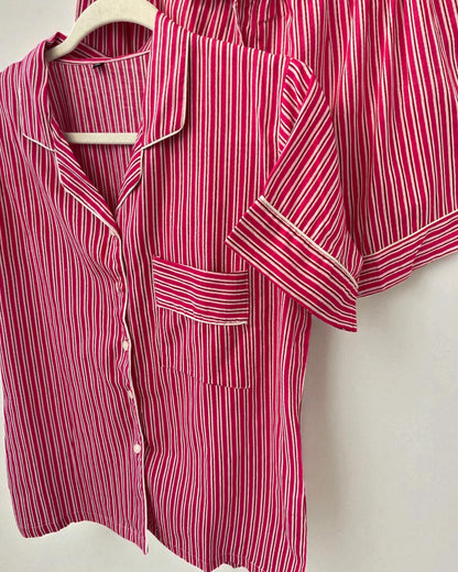 block print pyjama set with pockets with gift bag