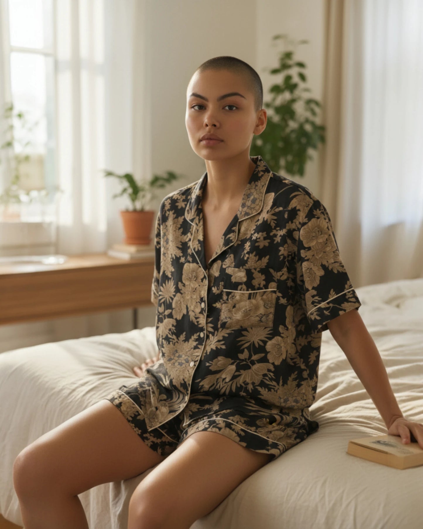 Tailored short pyjama set for size UK 8