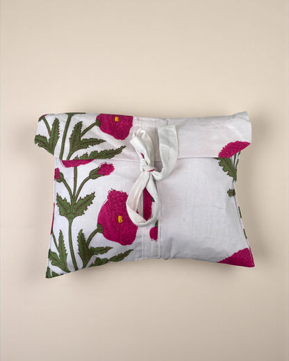 Tie fastening dust bag for pyjama set for neat storage and easy gifting