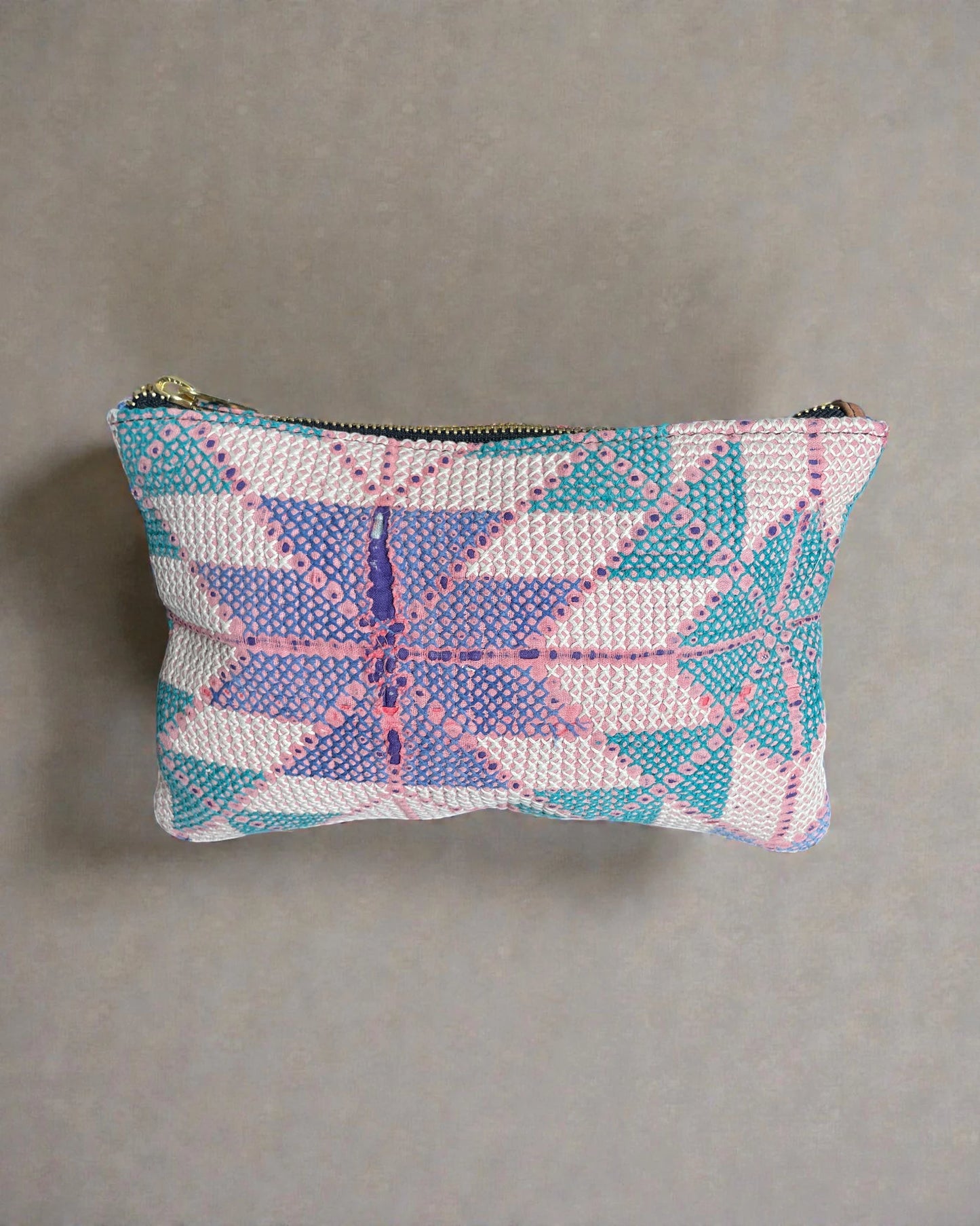 recycled vintage textile purse