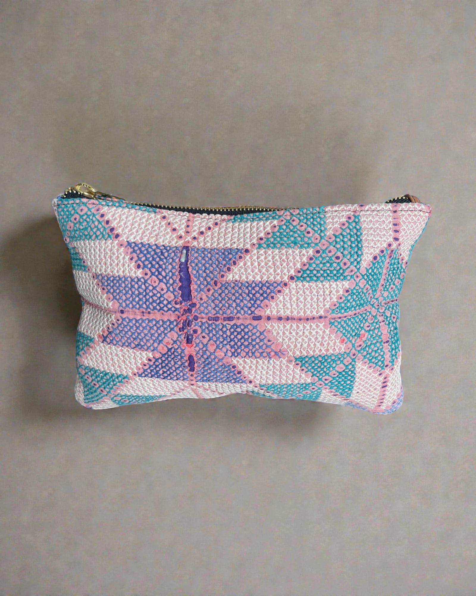 recycled vintage textile purse