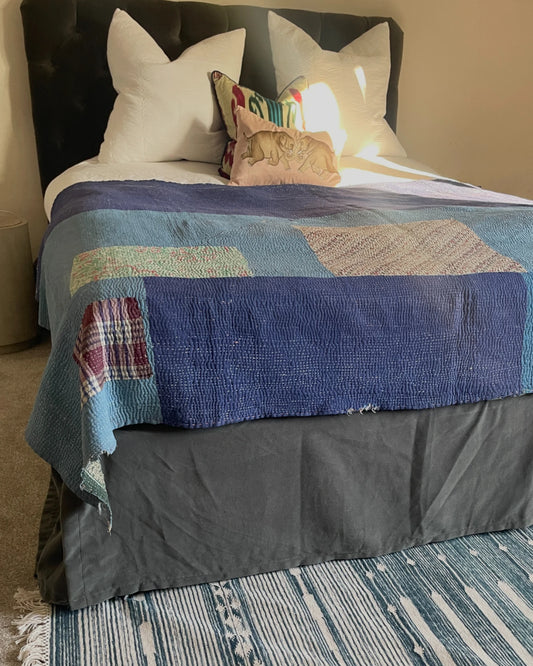 Reclaimed Cotton Hand Stitched Kantha Throw