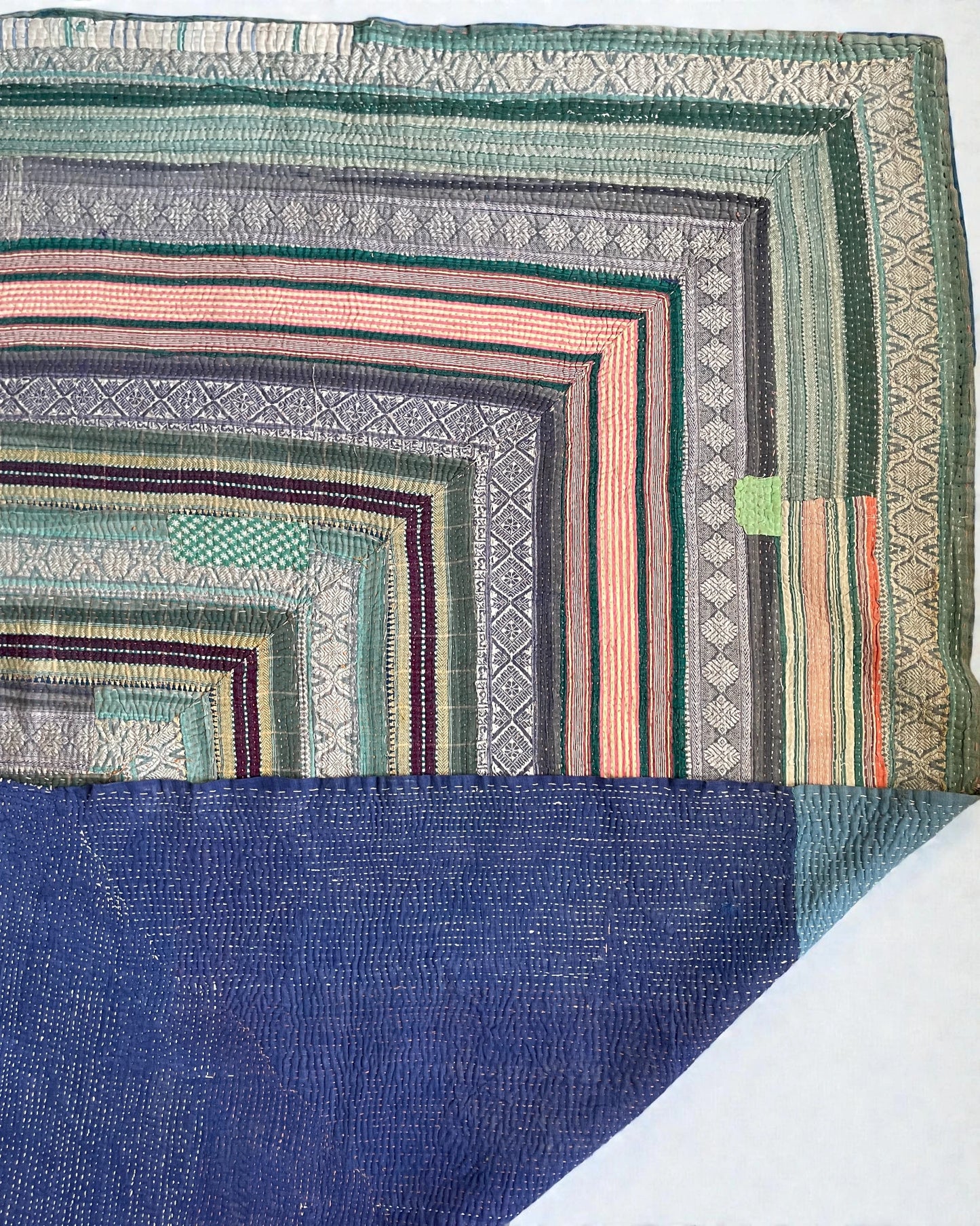 Reclaimed Cotton Hand Stitched Kantha Throw